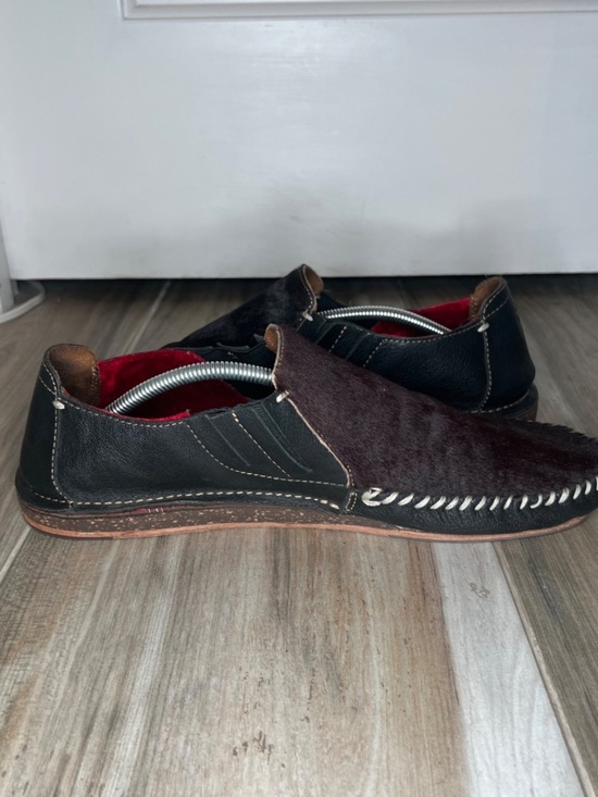 OluKai Ali\'i\'elua Limited Edition Leather Slip On Shoes Mens Sz 12 Black